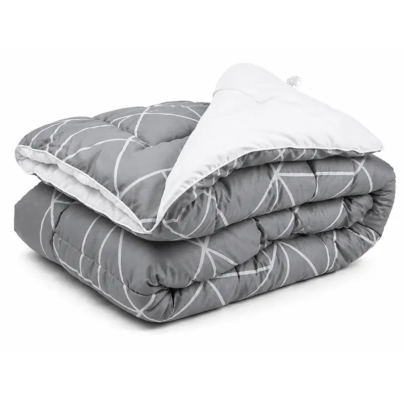 Ковдра силіконова зимова Руно Crystal Grey 172х205 см сіра