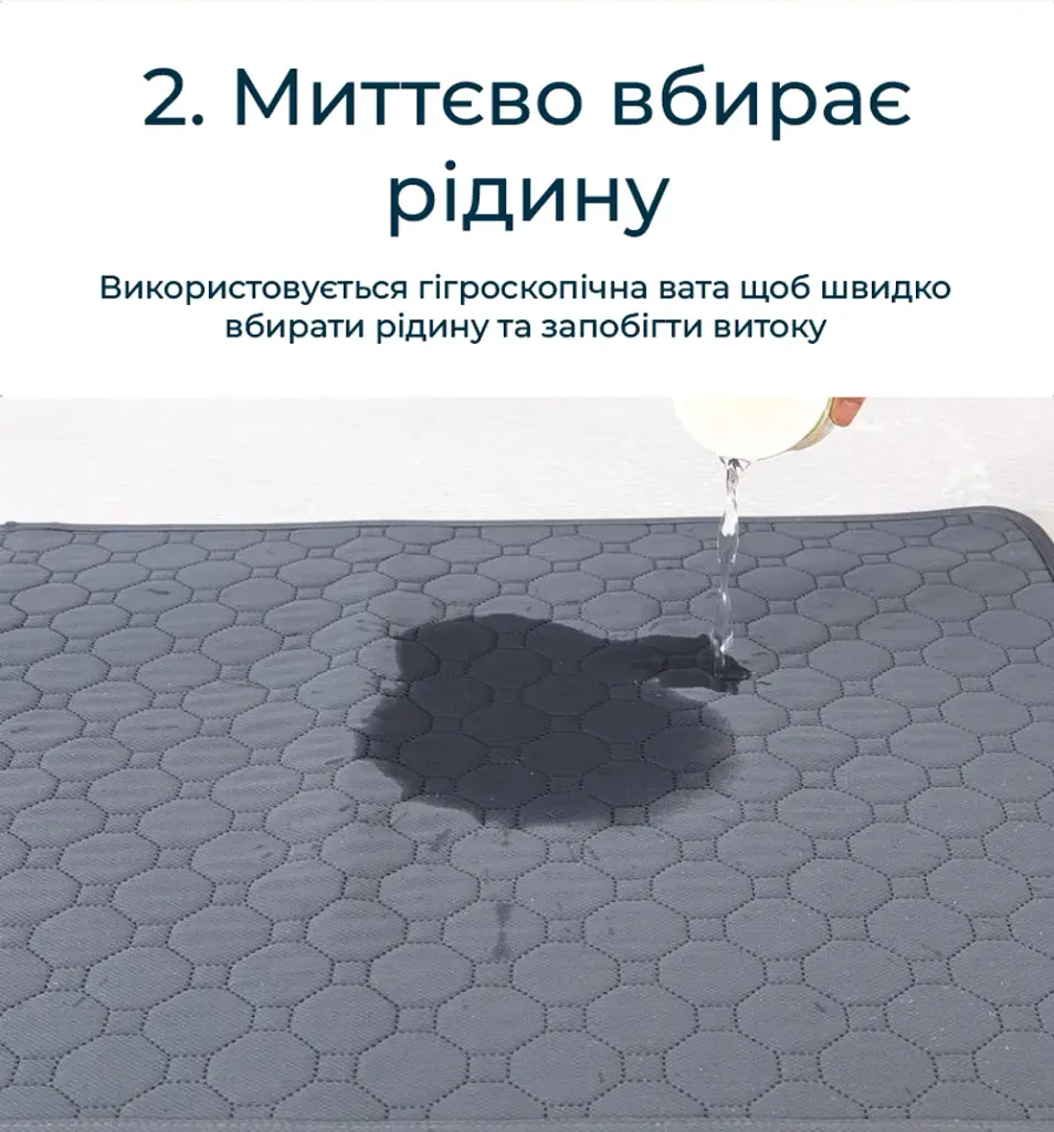 Багаторазова пелюшка для собак з динозаврами M (70*55) - фото 4