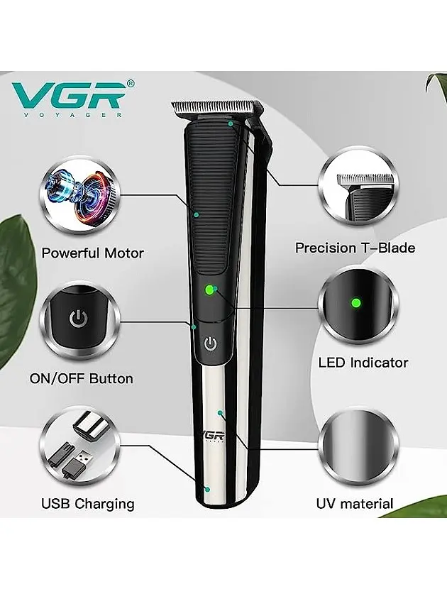 Машинка для стрижки волосся бездротова акумуляторна VGR V-926 - фото 4