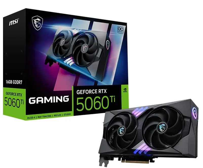 Видеокарта MSI RTX 5060 Ti 16G GAMING OC (RTX 5060 Ti 16G GAMING OC) (GDDR7, 128 bit, PCI-E v5.0 x8) - фото 6