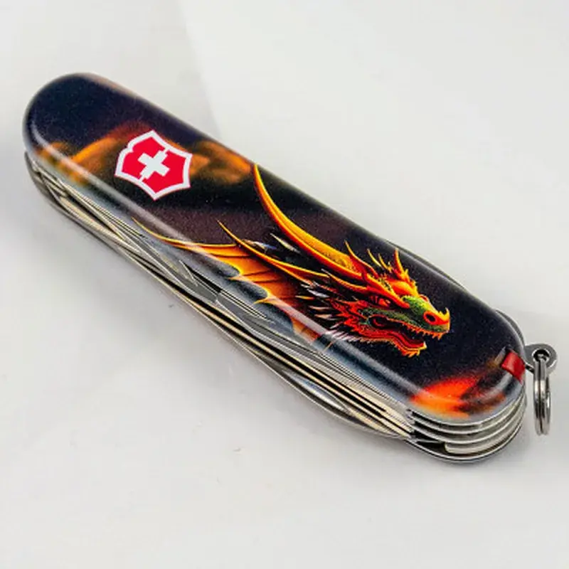 Ніж Victorinox Huntsman Zodiac 91 мм Фантастичний дракон (1.3713.3_Z3210p) - фото 2