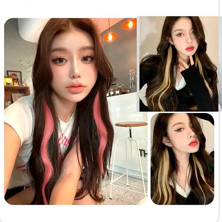 Накладне пасмо волосся кольорове на шпильках 60 см Пшеничний блонд - фото 7