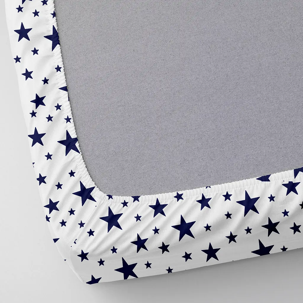 Набір простирадл на резинці Cosas DARK BLUE & STARS 60х120х12 см (SetSheet_DarkBlue_StarWBlue_120x60) - фото 7