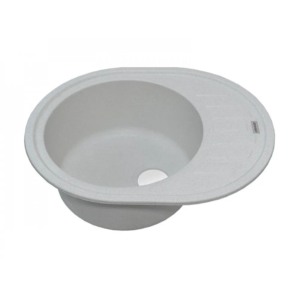 Кухонна мийка Adamant OVUM old stone 615x495x200 мм, з крилом 61,5 см - фото 2