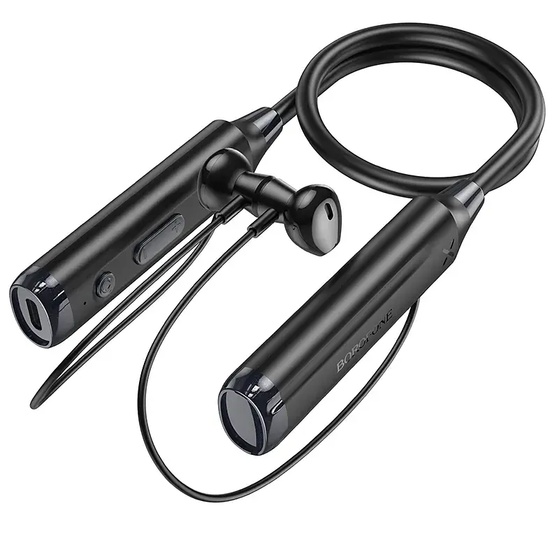 Навушники Borofone BE64 Perfect neckband BT earphones бездротові спортивні чорні - фото 3