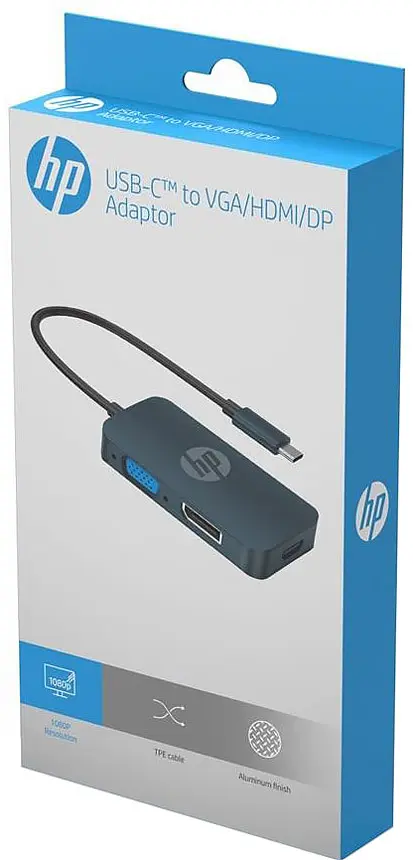 Перехідник USB3.1 Type-C --> DP/HDMI/VGA DHC-CT200 HP - фото 5