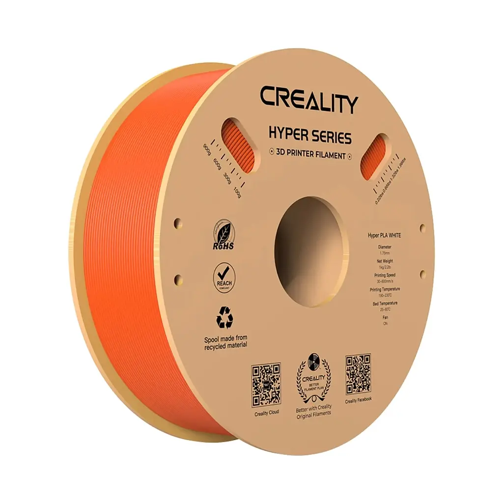 Пластик для 3D-принтера Creality PLA Hyper 1 кг, 1.75 мм, orange (3301010381)