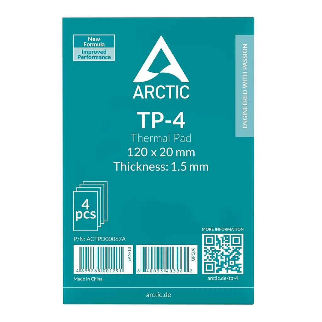 Термоінтерфейс Arctic 4PK 120X20X1.5 ACTPD00067A - фото 3