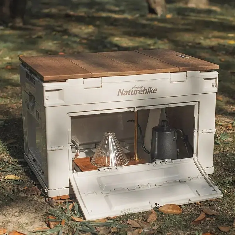 Туристический складной ящик-контейнер Naturehike NH20SJ036 25л (Серый) - фото 3