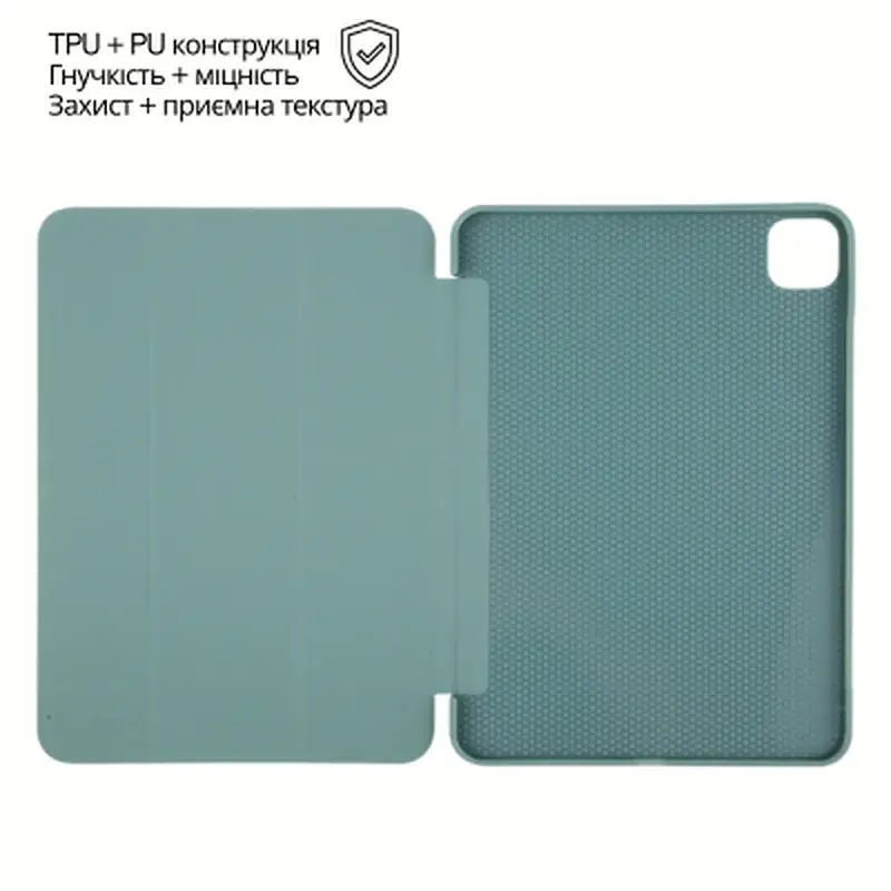 Чохол до планшета BeCover Tri Fold Soft TPU Silicone Apple iPad Air 13" M4 2026 Dark Green (715329) - фото 5