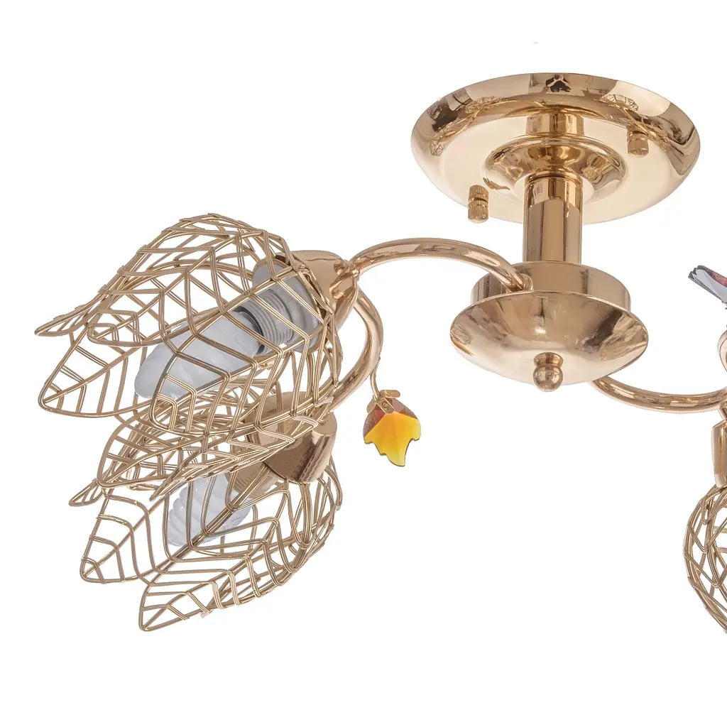 Люстра потолочная Brille флористика E14 60W G (LK-158S/4) - фото 2