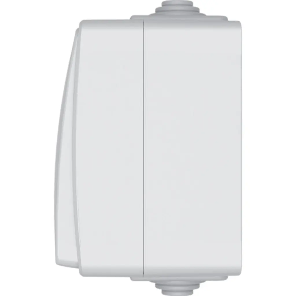 Вимикач зовнішній двоклавішний Videx Binera сірий IP 65 1 шт. - фото 3