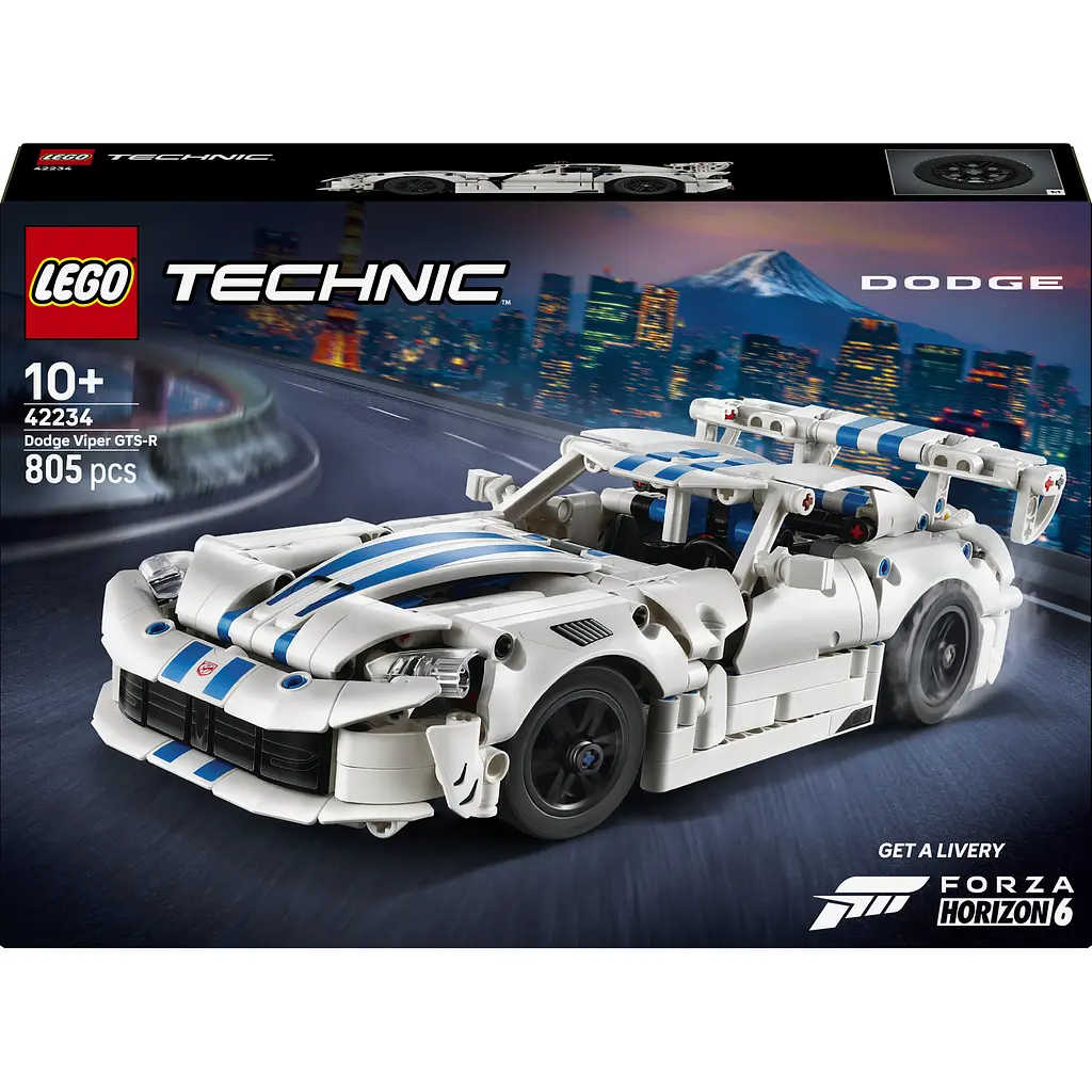 Конструктор LEGO Technic Спортивний автомобіль Dodge Viper GTS-R 805 ел. (42234) - фото 3