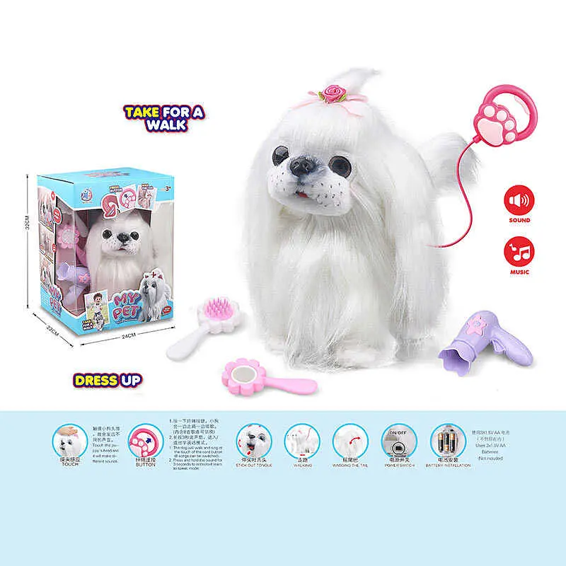 Інтерактивна іграшка A-Toys Собачка: ходить, повторює слова, рухає хвостиком і головою 55K-21 - фото 2