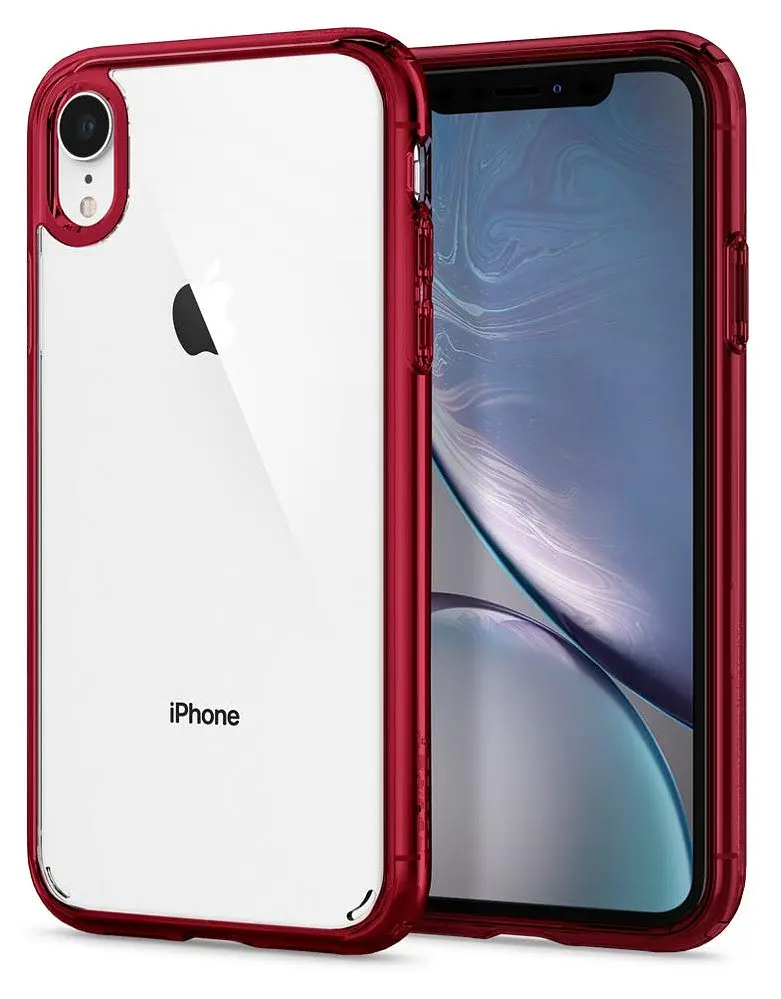 Чохол протиударний Spigen Ultra Hybrid 064CS25346 для iPhone XR (6.1") Red - фото 2