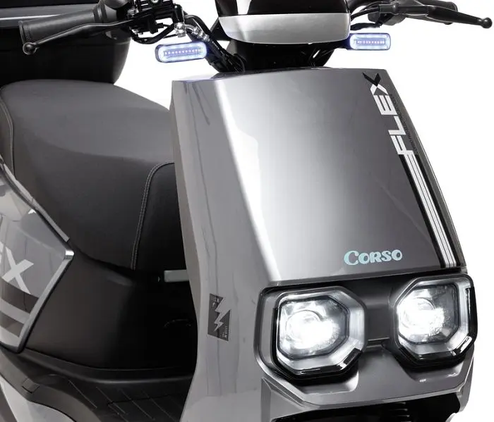 Электроскутер Двухместный Corso FLEX (1800W 72V/35Ah LiFePO₄) Серый - фото 6