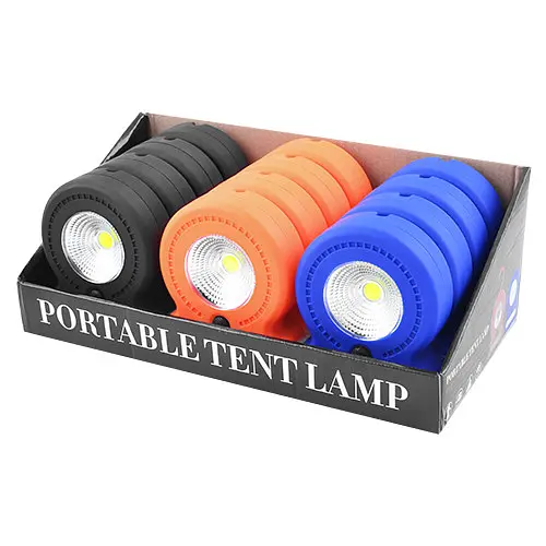 Ліхтар кемпінговий 3 режими COB, 8SMD(white), 5SMD(red) магніт та гак для підвіски 3хАА лампа 11см UKC 037-A помаранчевий - фото 9