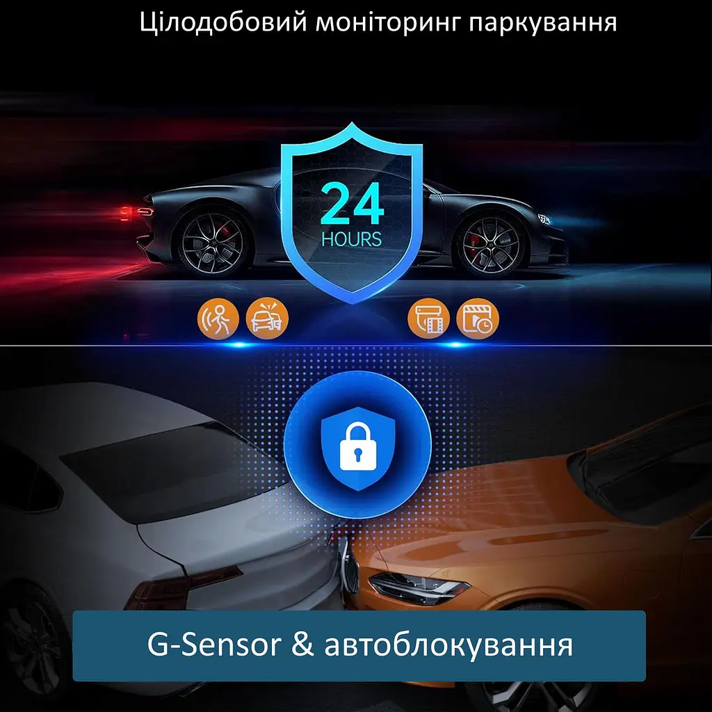 Автомобільний відеореєстратор X-19 Pro Wi-Fi 2K (2 камери) - фото 7
