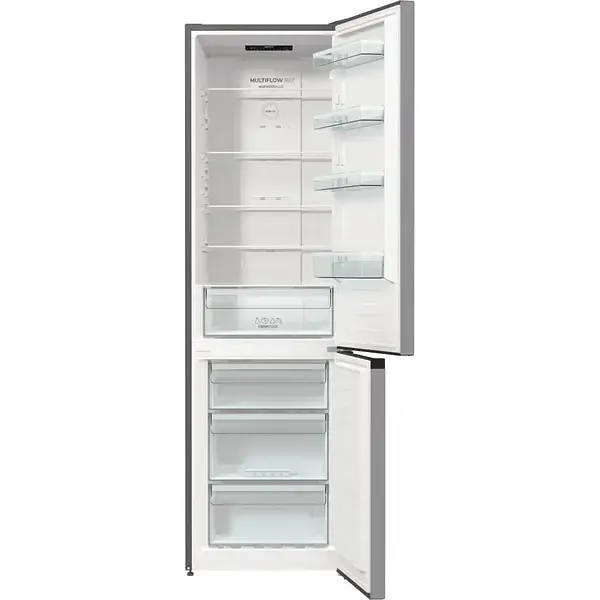 Холодильник Gorenje з нижн. мороз. камерою 200х60х60 см 2 двері 235(96)л А++ NoFrost+ сірий - фото 9