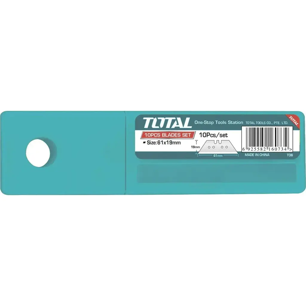 Комплект лезвий Total THT519001 трапеция 61X19мм, 10 шт. - фото 3