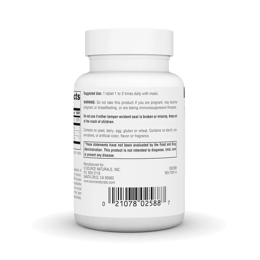 Натуральна добавка Source Naturals DIM 200 mg, 30 таблеток - фото 3