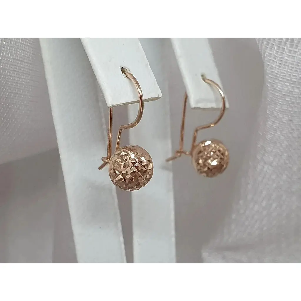 Золоті сережки Favoritum Кулі. 210248_7_А - фото 3