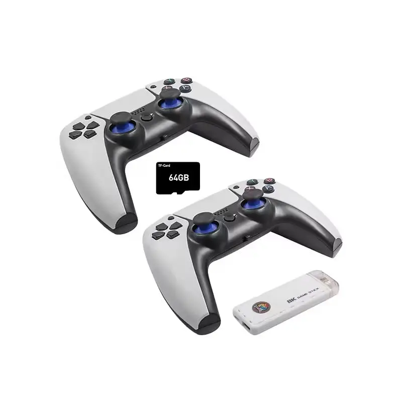 Ігрова консоль біла Data Frog X6 H133 Game Stick 64GB приставка гейм стік +39800 ігор - фото 2
