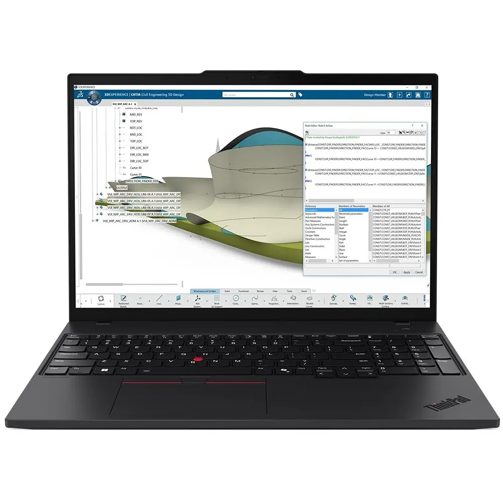 Ноутбук LENOVO ThinkPad P16s Gen 4, Intel Core 7 255H до 5.1 ГГц, 16" WUXGA, 32 ГБ, 1 ТБ, NVIDIA RTX PRO 500 Blackwell Generation, Windows 11 Pro - фото 2