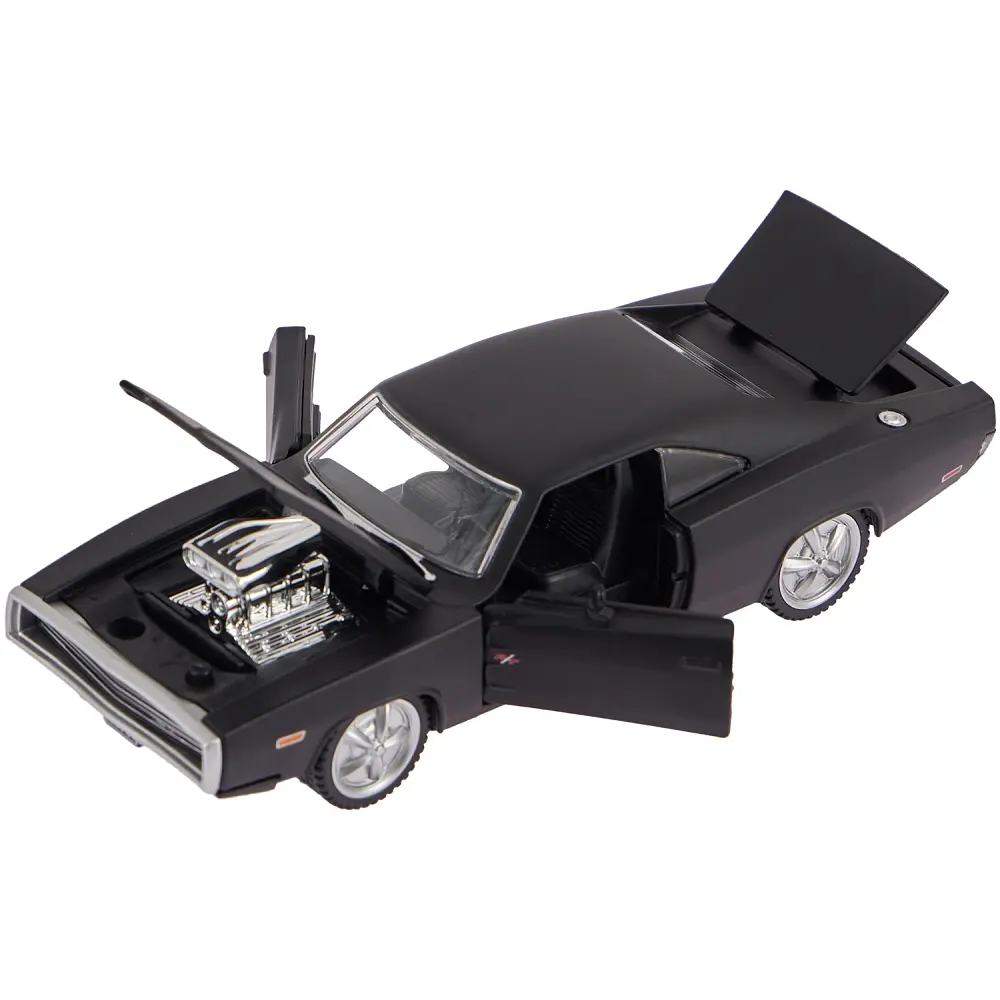Машинка Rastar 1970 Dodge Charger R/T 1:36 Чорний - фото 2