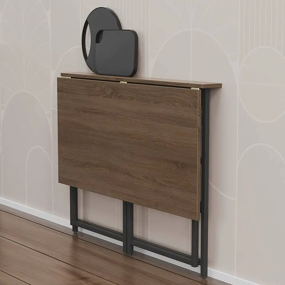 Стол раскладной Морис Ferrum-decor 750x1000x600 Черный металл ДСП Дуб Сонома Трюфель 16 мм (FRD-104673) - фото 6