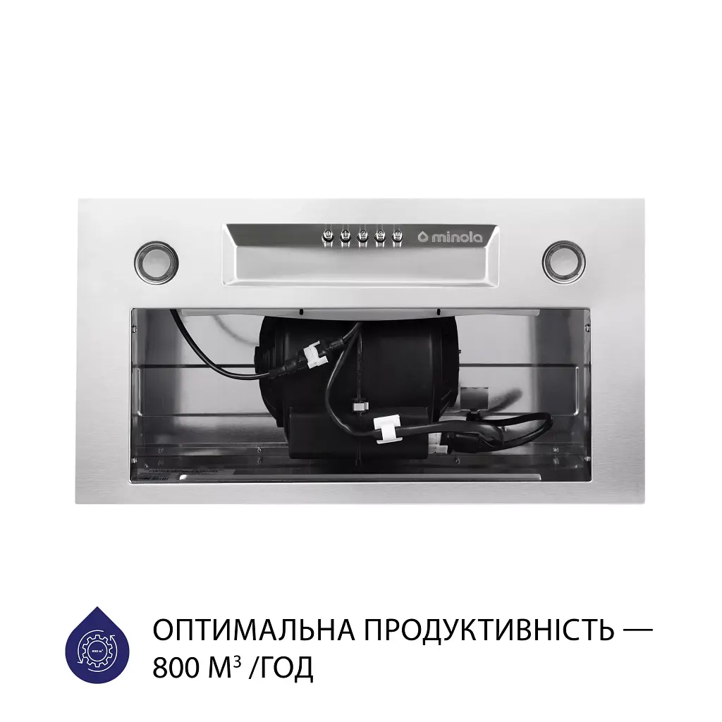 Витяжка повновбудована Minola HBI 5324 I 800 LED - фото 3