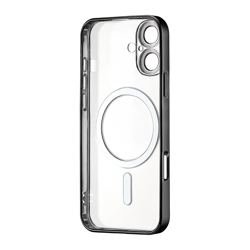 Чохол Ductil Metallic Edge with MagSafe (Protected Camera & Lens) iPhone 16 Black - фото 3