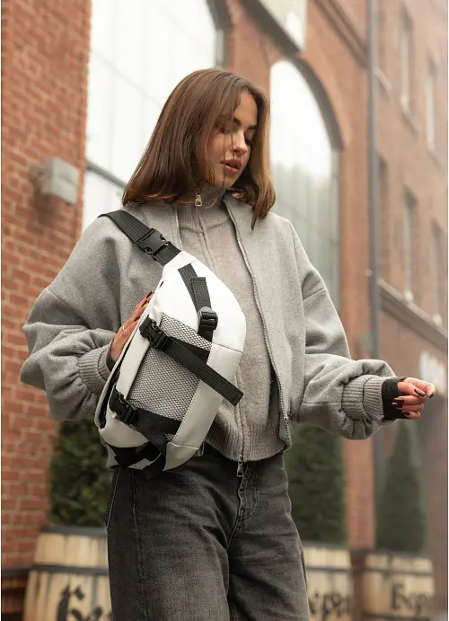 Велика жіноча поясна сумка бананка Sambag 38х21 см sum0027225 - фото 9