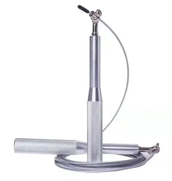 Скакалка швидкісна на підшипниках алюмінієва PowerPlay 4207 Elite Jump Rope Срібна 3 м (PP_4207_Silver) - фото 2