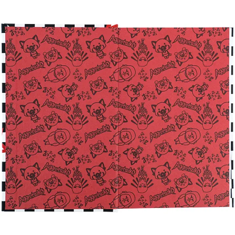 Блокнот Kite Aggretsuko А6, тверда обкладинка, 80 аркушів, клітинка (AR25-199) - фото 3