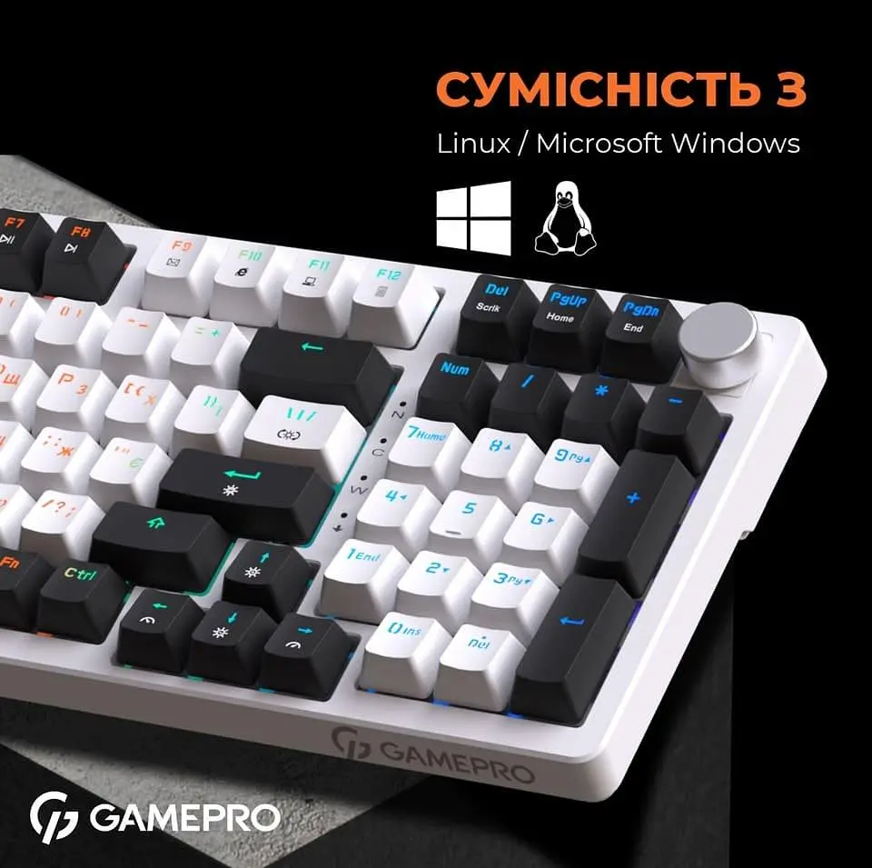 Клавіатура GamePro MK170W Outemu Red Hot-Swap RGB USB White (MK170W) - фото 13