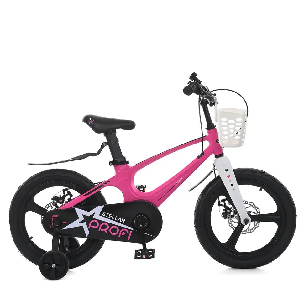 Велосипед дитячий Prof1 MB 161020-2 16 дюймів рожевий - фото 2