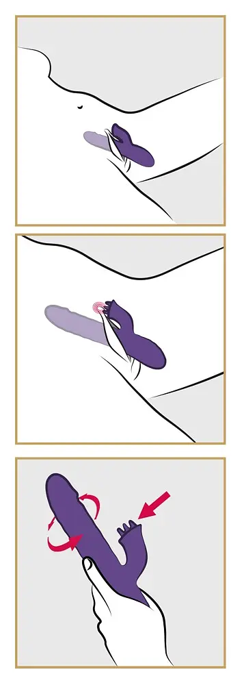 Вібратор-кролик Sweet Smile Thrusting Rotating 24.7 см фіолетовий - фото 10