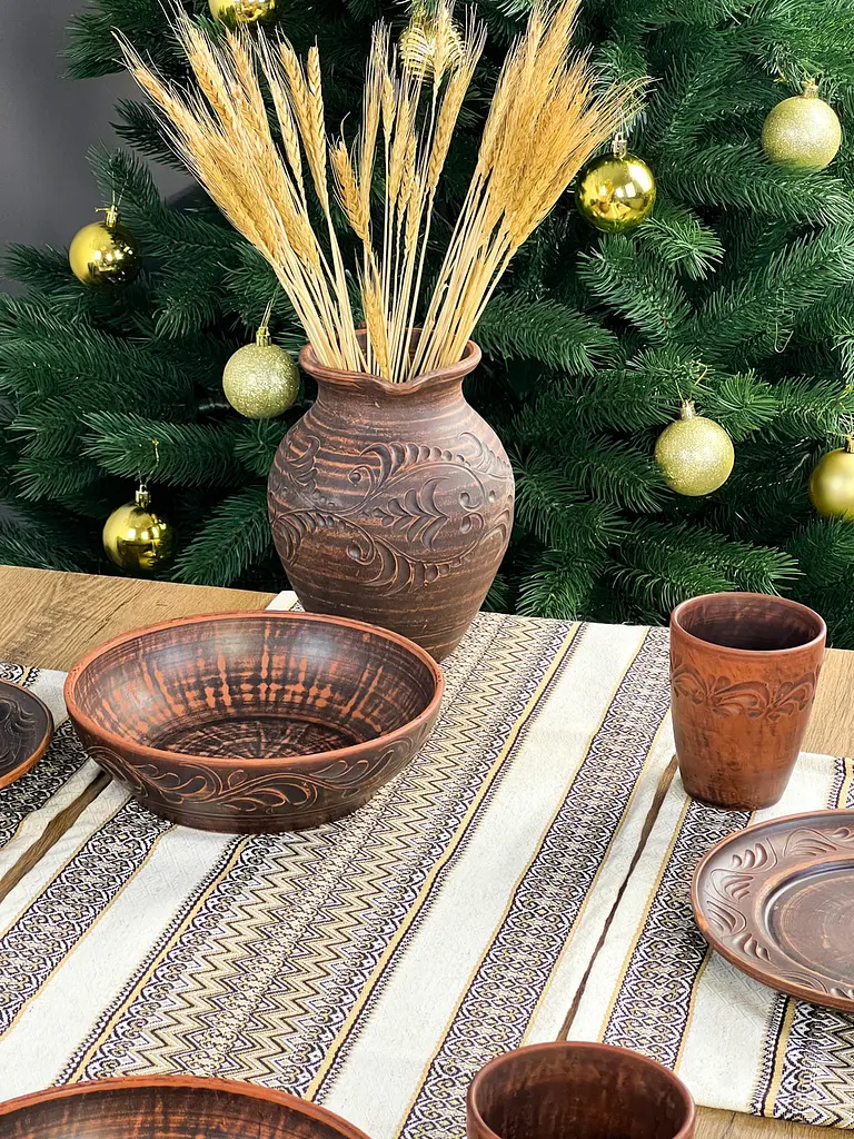 Льняная дорожка с украинским орнаментом Рандеву 170х40 см 3 шт. - фото 10