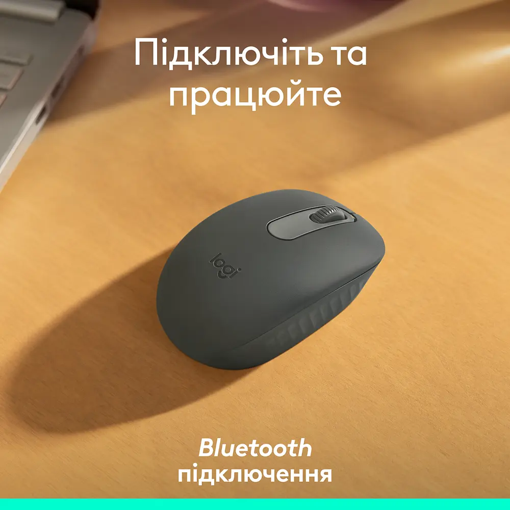 Миша Logitech M196 Bluetooth Graphite (L910-007459) (7031695) - фото 2