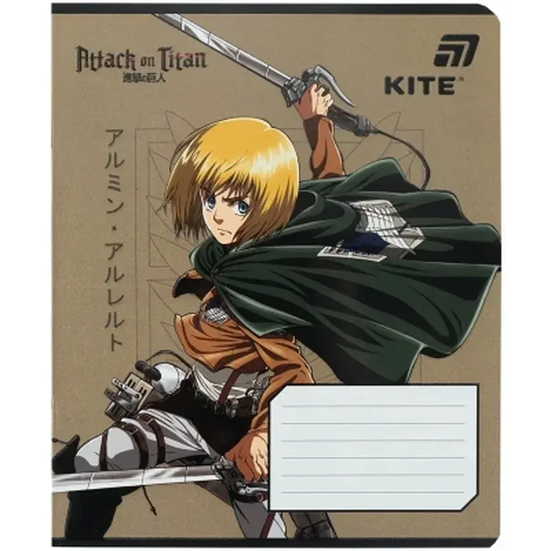 Зошит Kite Attack on Titan, 18 аркушів, клітинка (AT26-236) - фото 5