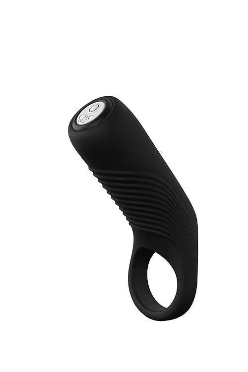Віброкільце Dream Toys Couples Enhancer, 9,7 см (чорний) - фото 4