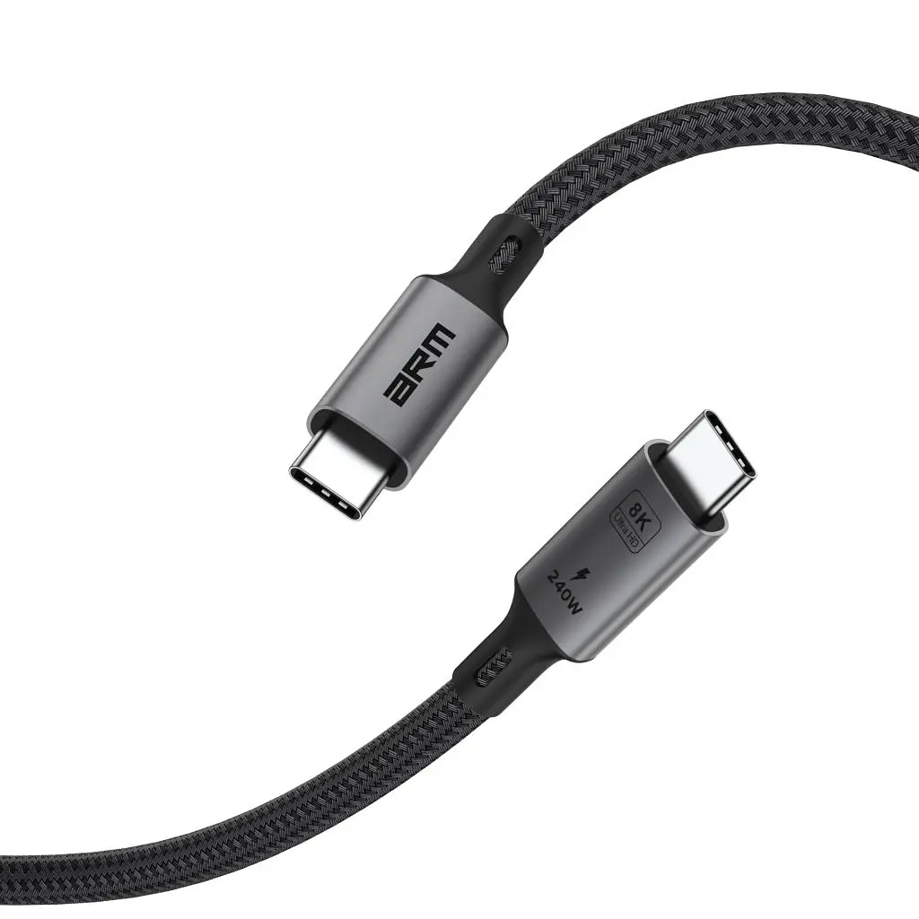 Дата кабель USB-C to USB-C 1.0m USB4 40Gbps 240W 8K60Hz black Armorstandart (ARM81921) - фото 7