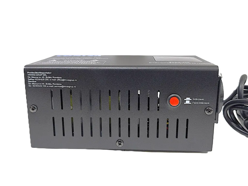 Стабілізатор напруги релейний Conter SVRS-500 375Вт,500ВА 150–270V однофазний, LED дисплей, 2 євророзетки, захист від перевантажень - фото 5