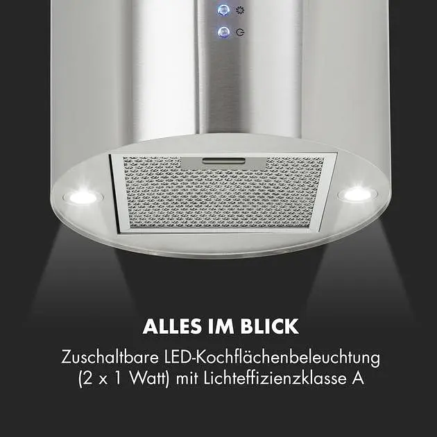 Островная вытяжка Klarstein Barett (10032301) - фото 7