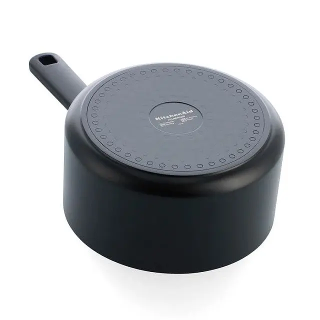 Ківш з кришкою KitchenAid АС, 16 см, 1,58 л, з керамічним покриттям, матовий чорний (CC009728-001) - фото 4