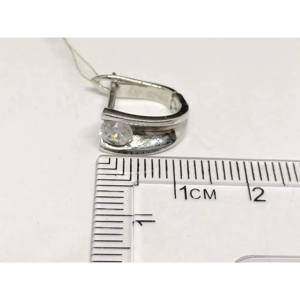 Срібні сережки Гранд Стиль з фіанітами. С2129 - фото 4