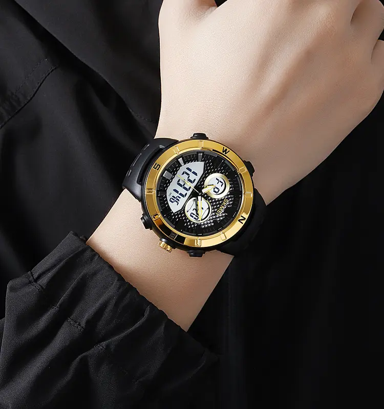 Чоловічий наручний годинник 2014GDWT Gold-White Skmei acs0030393 - фото 3