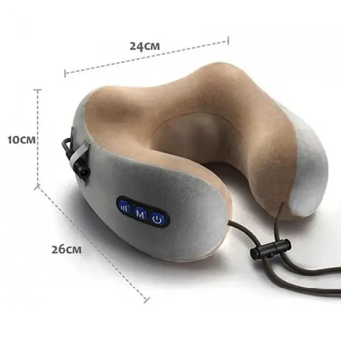 Масажна подушка для шиї U-shaped Massage pillow портативний масажер, вібромасажер для шиї - фото 2