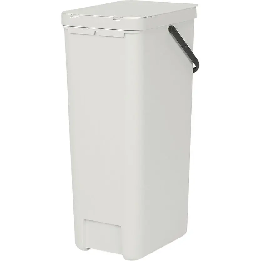 Ведро мусорное Brabantia Sort&Go 40 л светло-серое (214424) - фото 3